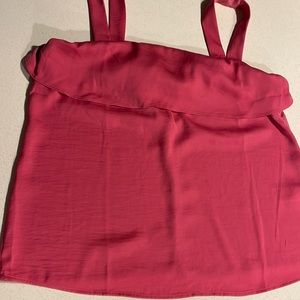 EUC Banana Republic pink silky tie back tank